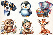 Watercolor Animals Clipart Bundles, an Illustration by DreamCafeArt (Thumbnail 3 of 7)