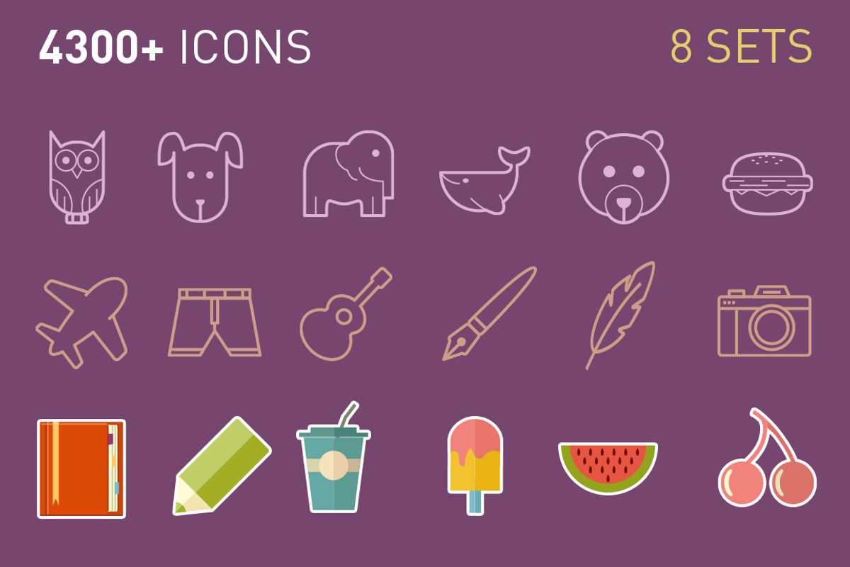 Mega Icon Bundle (4300+ icons), an Icon by SmartIcons (Photo 1 of 9)