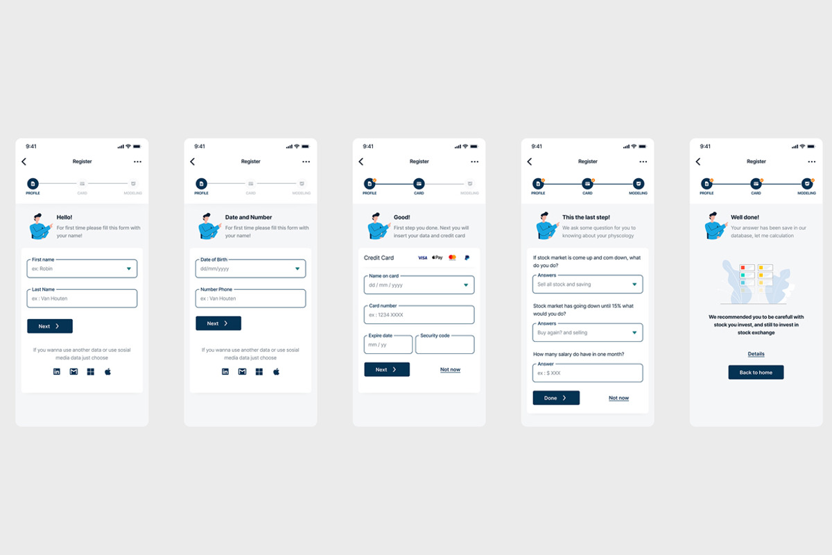 Register User & Card Screen App, an App Template by nagaredesignstudio (Photo 2 of 2)