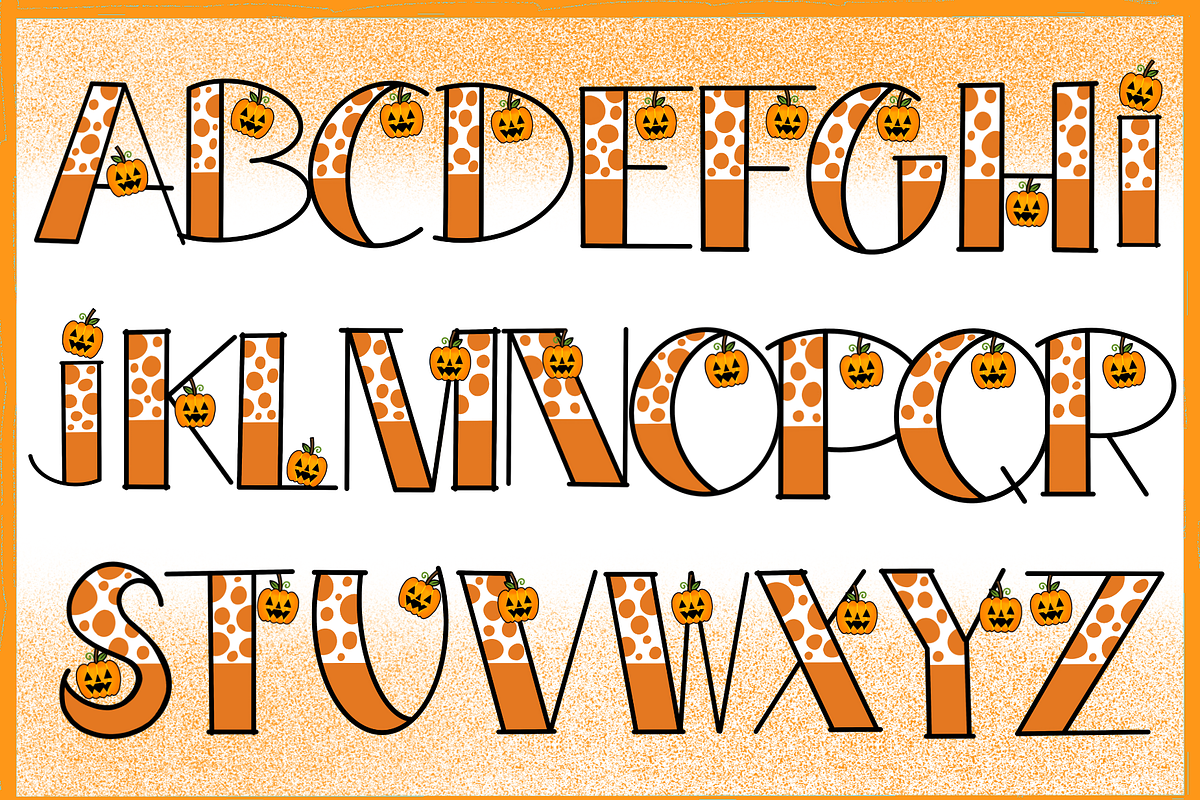 Spooky Pumpkin-PNG fonts, a Handwritten Font by It me digital art (Photo 2 of 7)