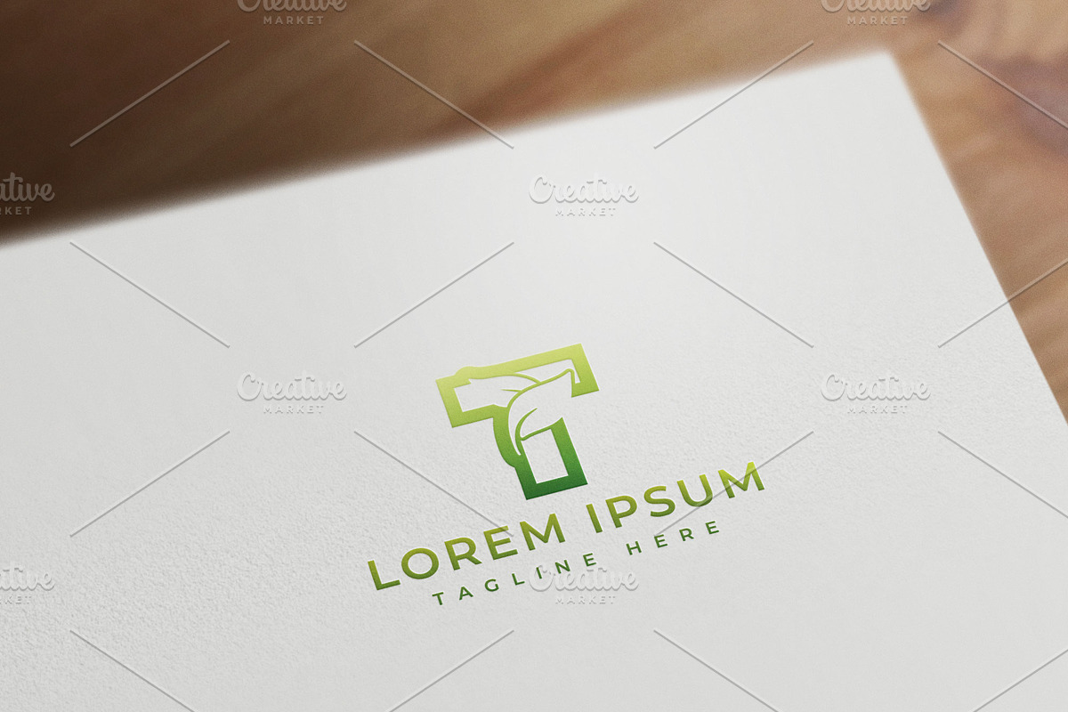 Letter T leaf logo, a Branding & Logo Template by vectplus (Photo 2 of 2)