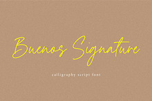 Buenos Signature Font