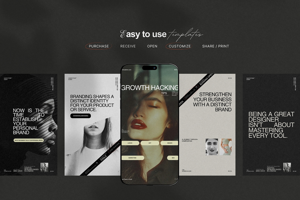 Aesthetic Story Instagram Template, a Social Media Template by Prapti Design (Photo 6 of 9)