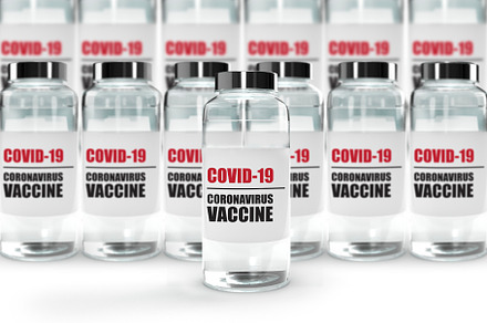 3D Render of Covid-19 Vaccine