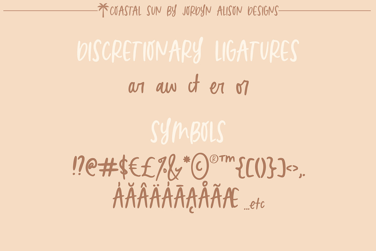 Coastal Sun Font, a Handwritten Font by Jordyn Alison Designs (Photo 5 of 9)