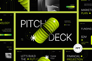 Futuristic Pitch Deck Powerpoint, a Presentation Template by fakhroo (Thumbnail 1 of 5)