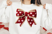 Yarn Crochet Bow Valentine PNG, an Illustration by DreamCafeArt (Thumbnail 3 of 8)