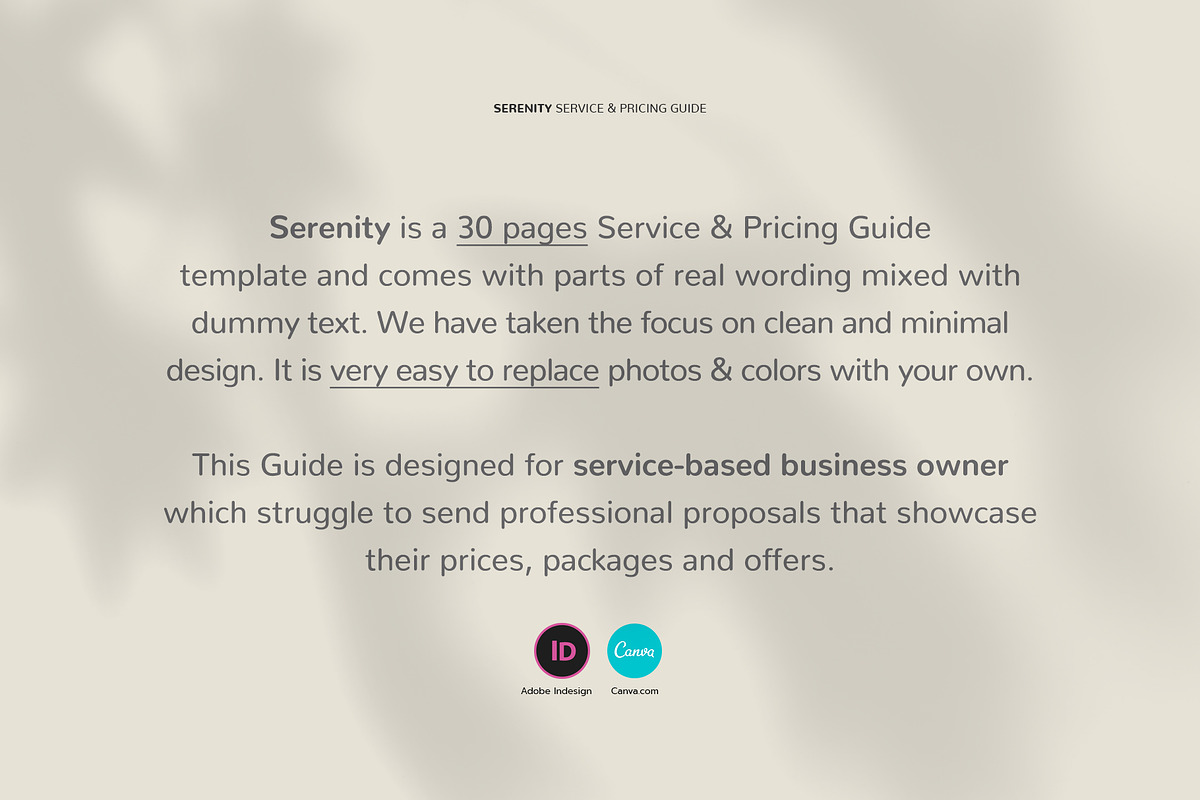 Services & Pricing Guide -Canva/Indd, a Brochure Template by Imagination Area (Photo 10 of 11)