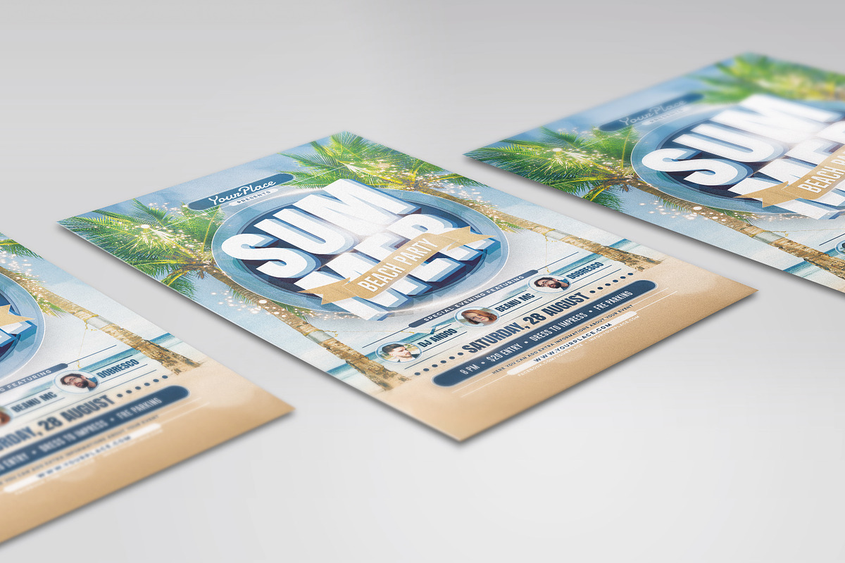 Summer Flyer / Poster, a Flyer Template by Mariux (Photo 3 of 3)