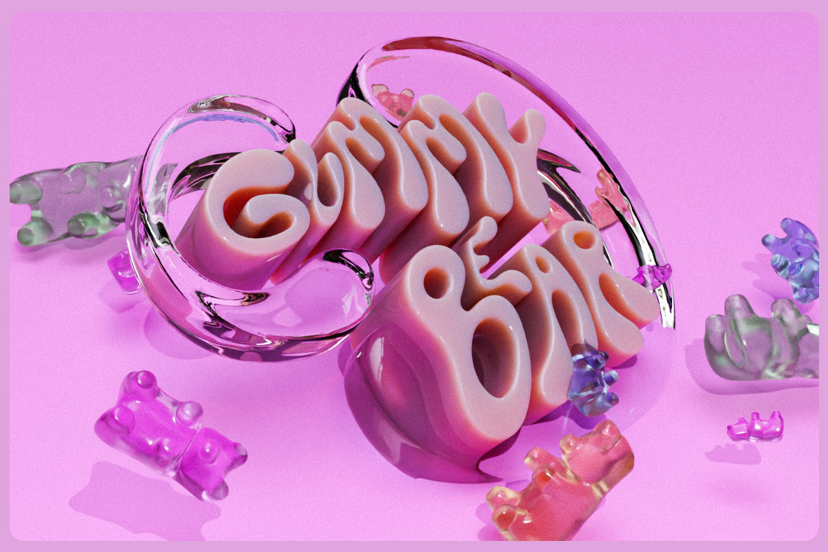 Gummy Bear - Font&SVG Typeface, a Font by saintricchi (Photo 2 of 8)