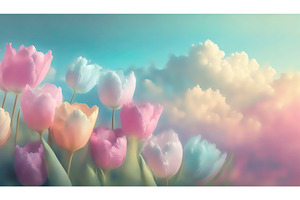 A pastel-colored field of tulips, a Nature Photo by Igor Tichonow