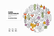 Farm vegetables, an Animal Illustration by adehoidar (Thumbnail 1 of 8)