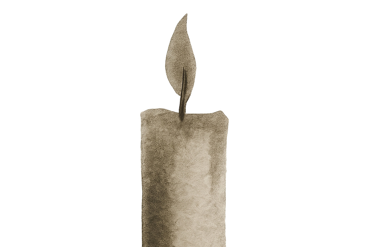 Candle illustration with flame on tr, an Illustration by Dvoevnore photos