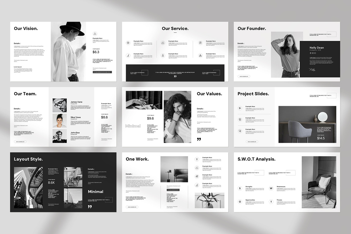 Minimal Presentation Template, a Presentation Template by PrintIdea (Photo 3 of 7)