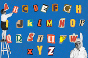 RETRO CHRISTMAS COLLAGE CREATOR FREE, an Object Graphic by Alexiva (Thumbnail 3 of 5)