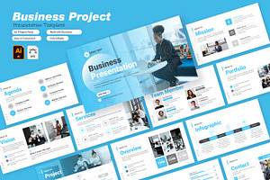 Business Presentation Slide Template, a Presentation Template by zahidhossainalif