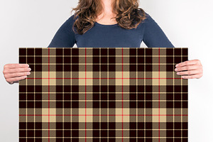 Vector Lumberjack Tartan Patterns