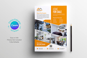 Canva Real Estate Flyer Template