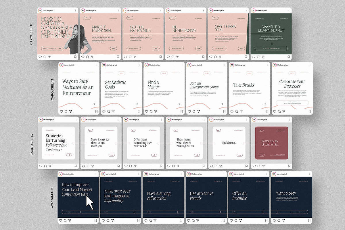 Marketing Expert Instagram Carousels, a Social Media Template by AndrewPixel (Photo 9 of 14)