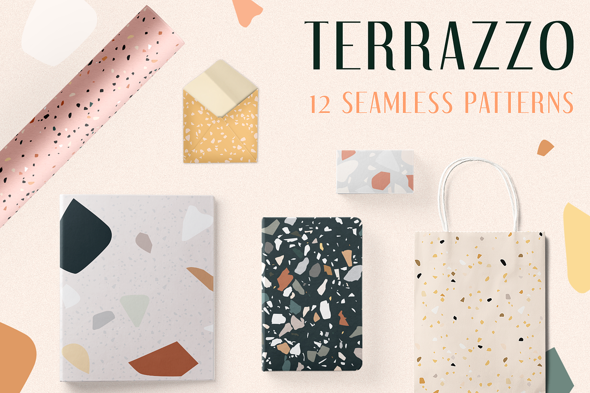 O-Terrazzo! | 12 Beautiful Patterns, a Pattern Graphic by Karissa Macapagal (Photo 1 of 7)