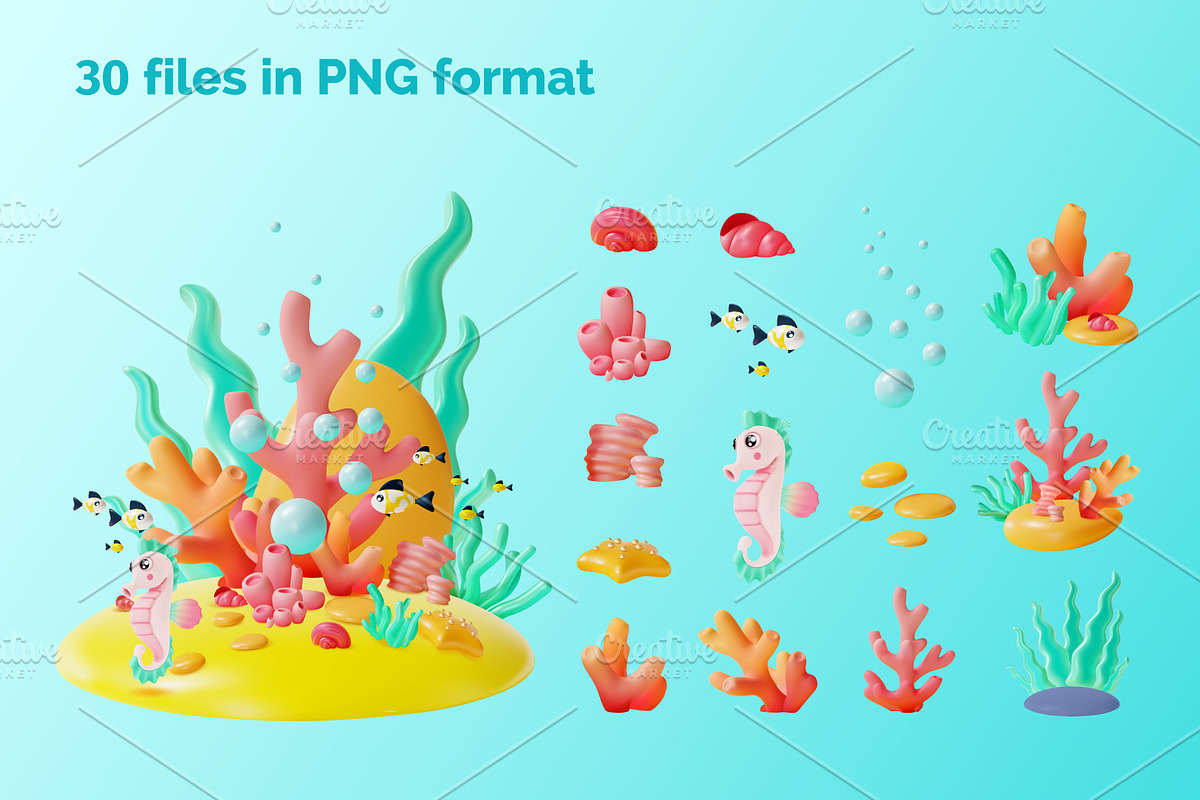 Underwater World and Diving Concept, an Object Graphic by 35lab (Photo 5 of 7)