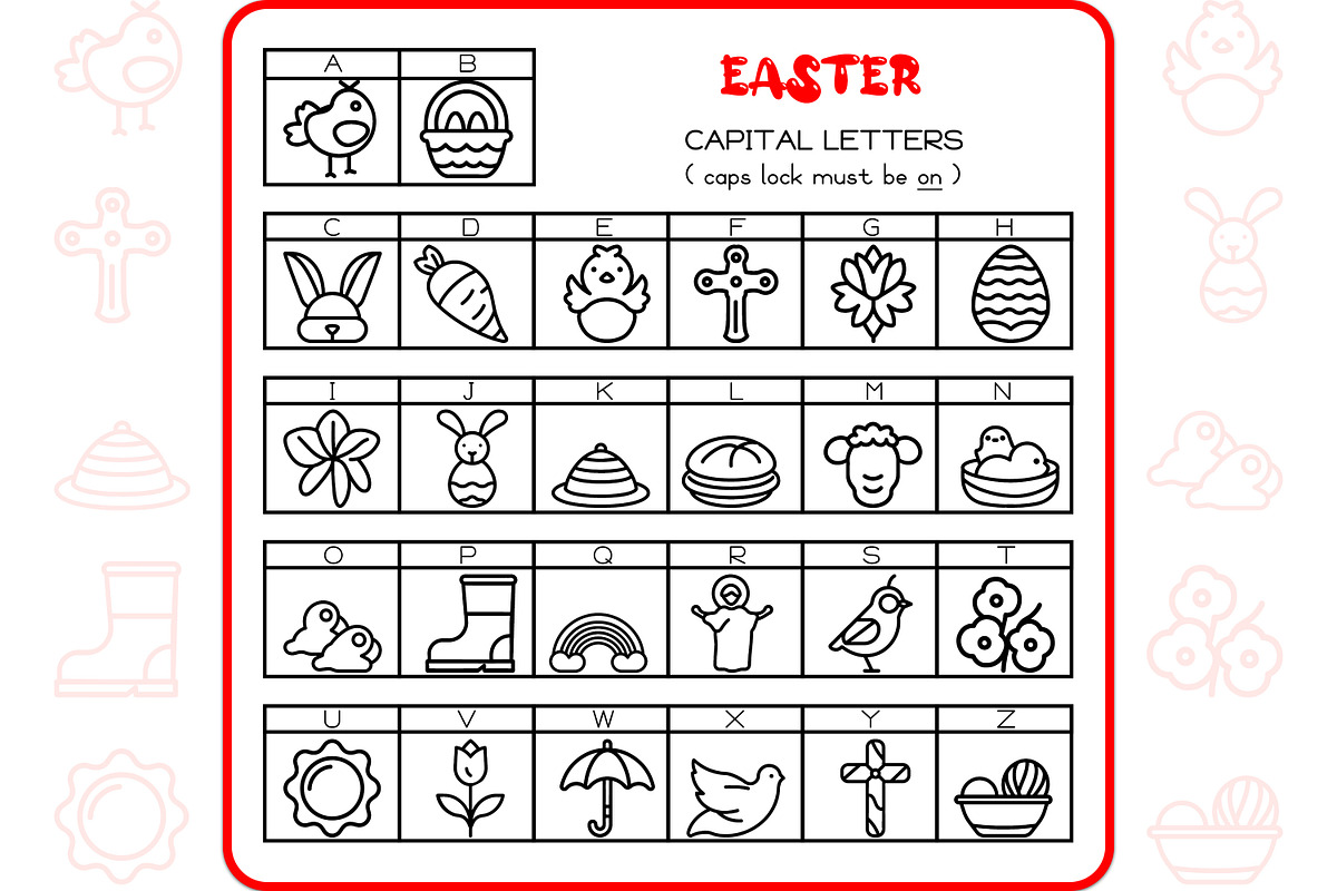 Easter Icons - Dingbat Font, a Symbol Font by WADLEN (Photo 2 of 7)