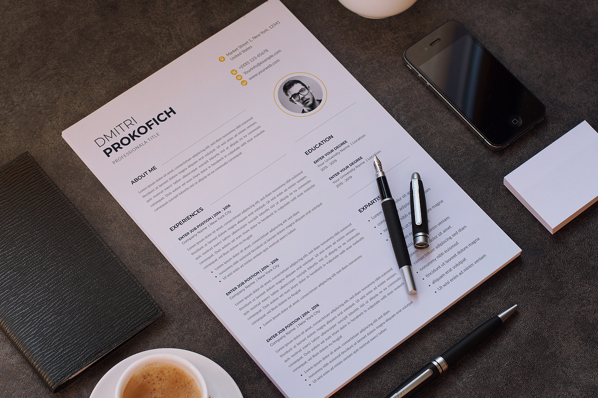 Resume Template / CV, a Resume Template by Aspect_Studio (Photo 4 of 4)