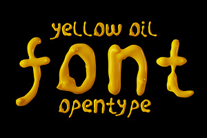 Oil Yellow Font