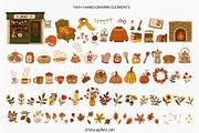 Cozy Autumn at Home - Vector Clipart, a Decorative Illustration by Jenny Quince (Thumbnail 2 of 14)