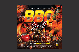 BBQ Flyer, a Flyer Template by DSGraphicDesign