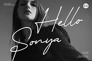 CS Sonya – Signature Font, a Script Font by Craft Supply Co. (Thumbnail 1 of 8)