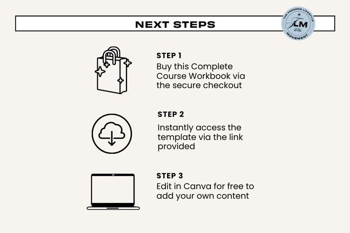 Course Workbook - Luxury CEO, a Social Media Template by Freedom Business Shop (Photo 11 of 11)