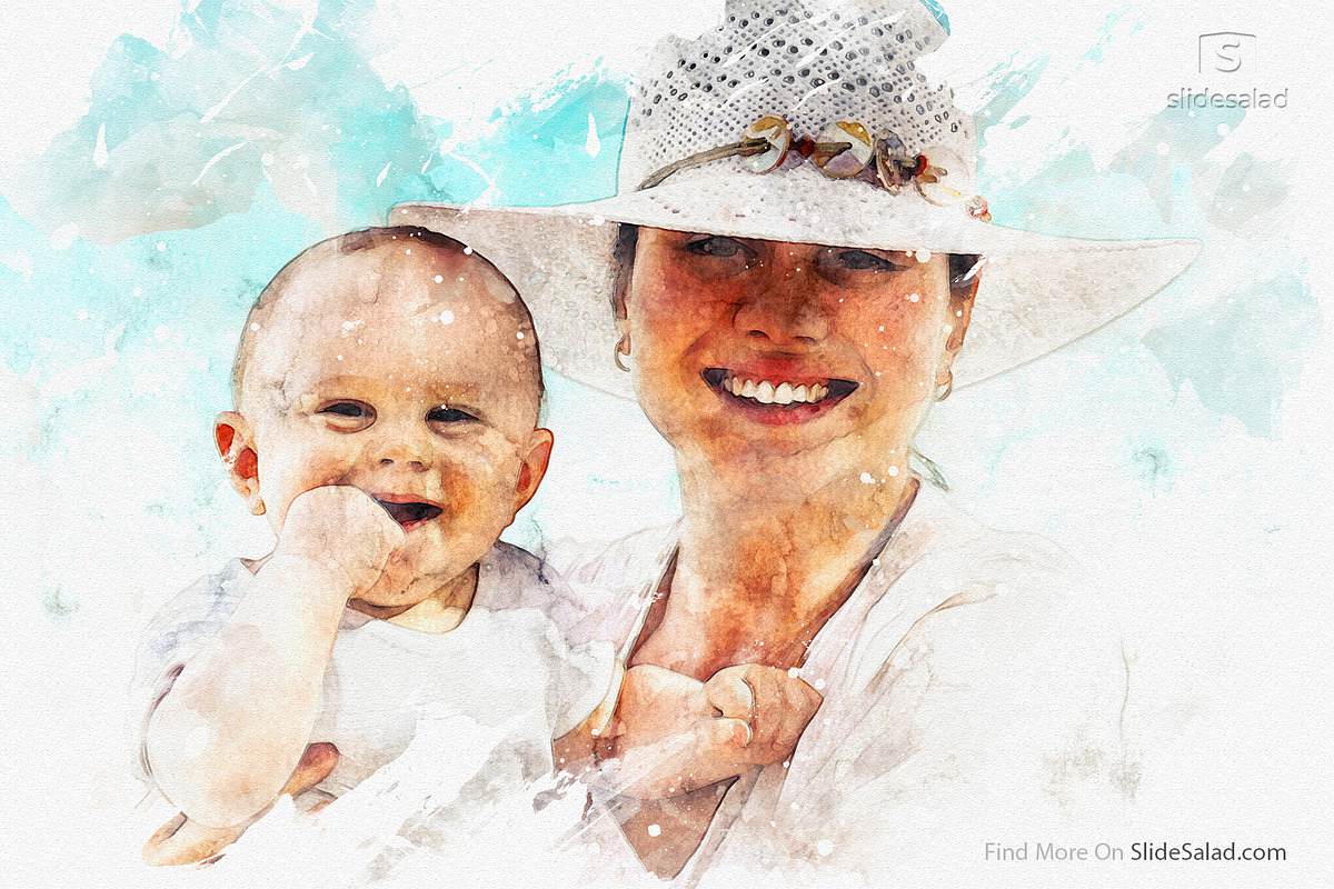 #1 Watercolor Photoshop Mock-ups, an Action Add-On by SlideSalad (Photo 26 of 44)