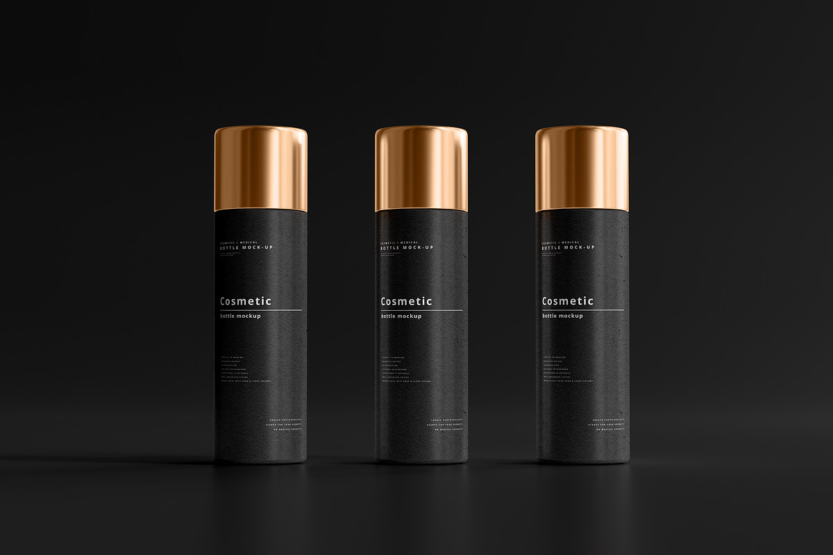 Dark Cosmetic Branding Mockups, a Cups & Container Mockup by pmvch (Photo 33 of 86)