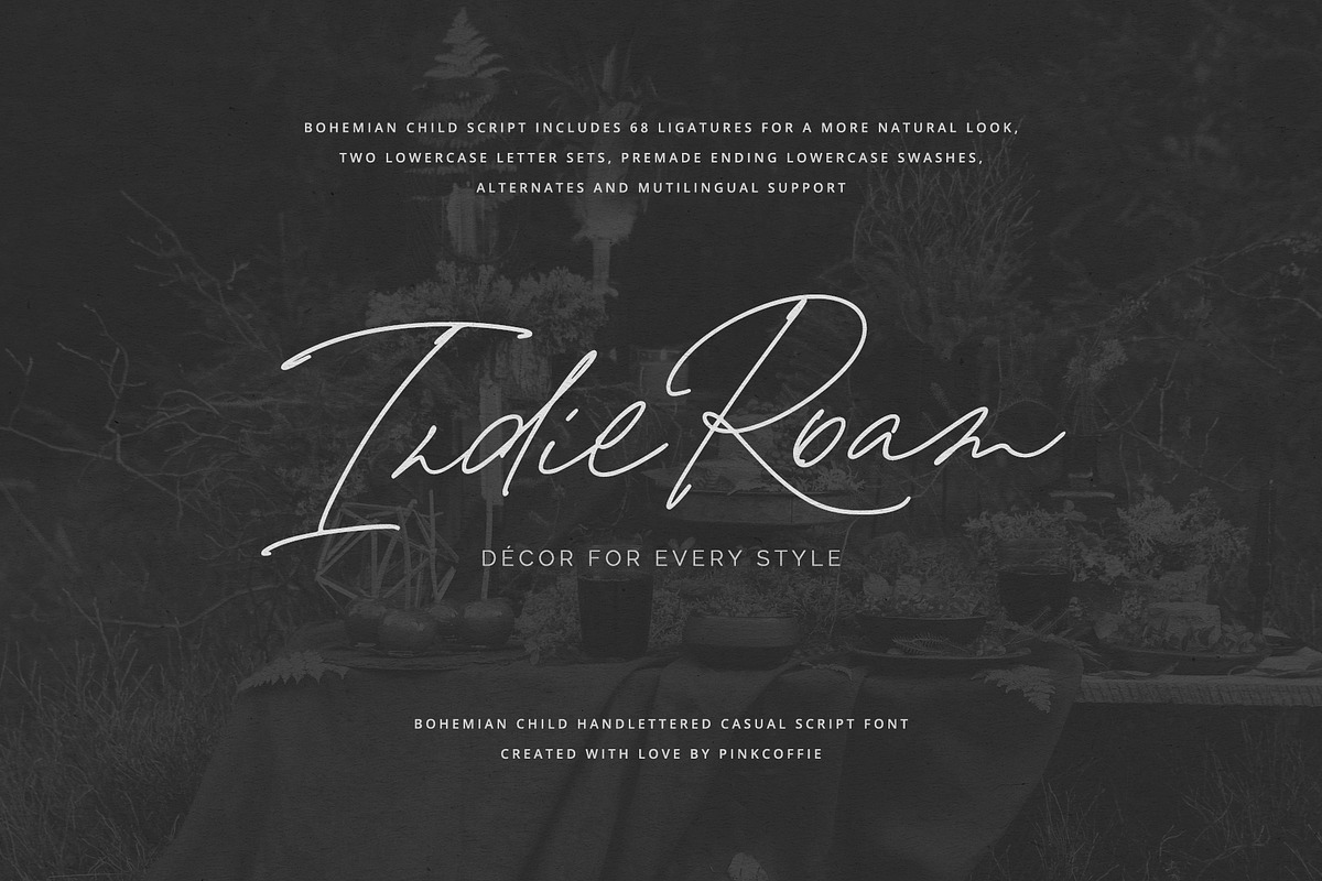 Bohemian Child | Handwritten Script, a Script Font by Pink Coffie (Photo 25 of 36)