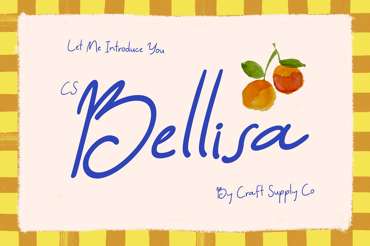 CS Bellisa–Friendly Handwritten Font, a Handwritten Font by Craft Supply Co. (Photo 1 of 8)