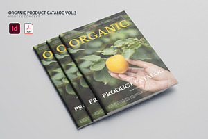 Organic Product Catalog Vol.3, a Brochure Template by Bewalrus Studio