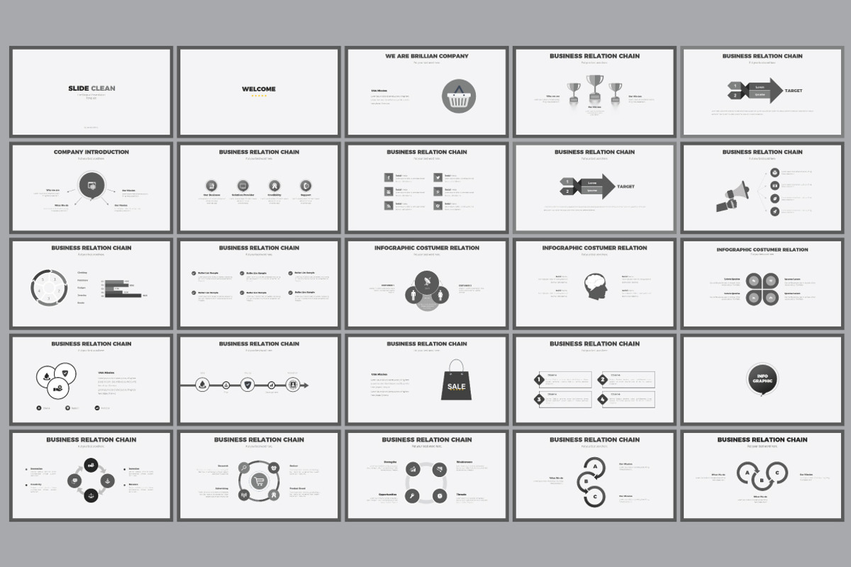 Slide Clean Powerpoint Template, a Presentation Template by DesignCorner (Photo 2 of 5)