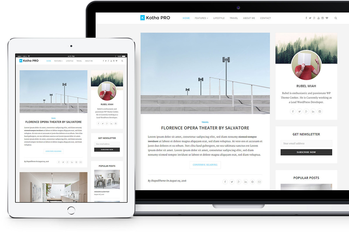 Kotha PRO - WordPress Blog Theme, a WordPress Template by ShapedTheme (Photo 4 of 4)