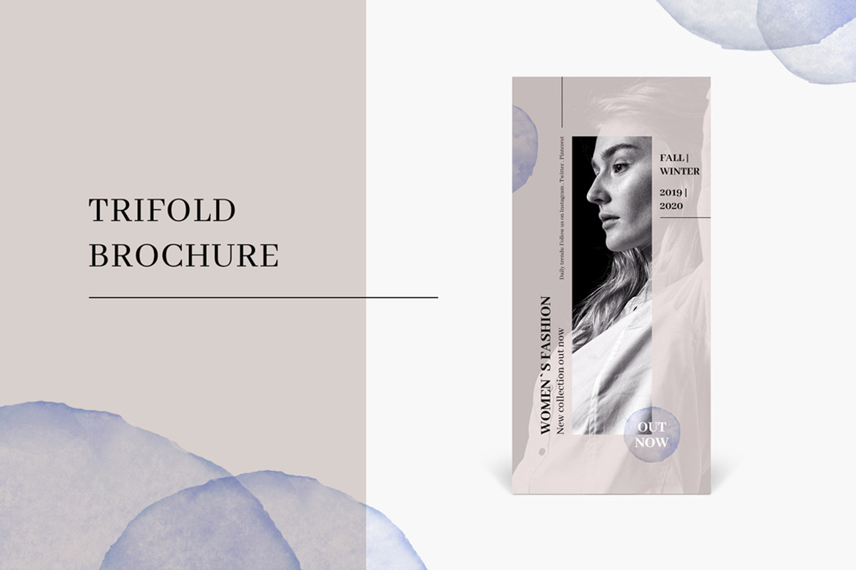 FASHION Trifold Brochure Design, a Brochure Template by AgataCreate (Photo 1 of 7)