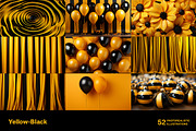 Yellow and Black World - 52 images, a Decorative Illustration by Handmadefont (Thumbnail 7 of 13)