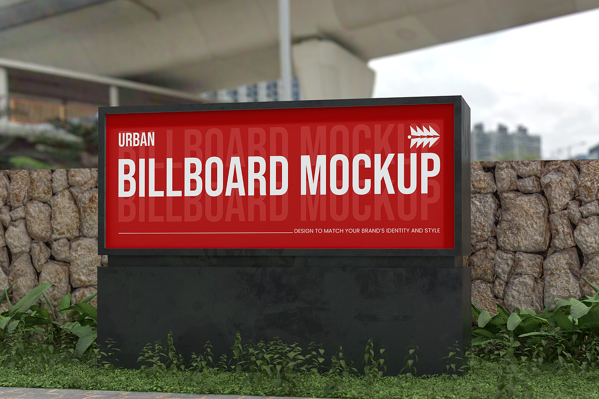 Urban Billboard Mockup, an Advertising Mockup by Permadi Creative (Photo 2 of 2)
