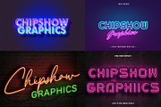 Neon Photoshop Text Effects bundle, an Action Add-On by Chipshpow Graphics (Thumbnail 2 of 6)