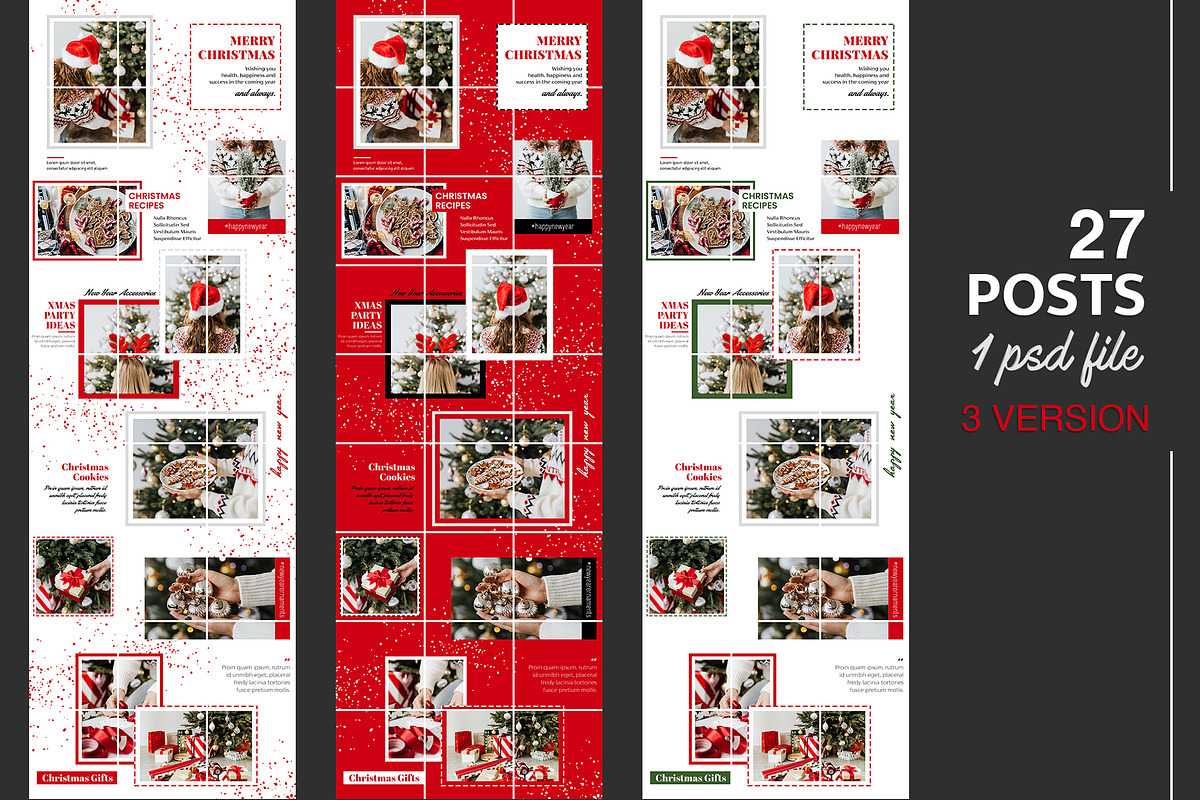 Christmas Instagram Puzzle SALE!, a Social Media Template by illycreative (Photo 2 of 11)