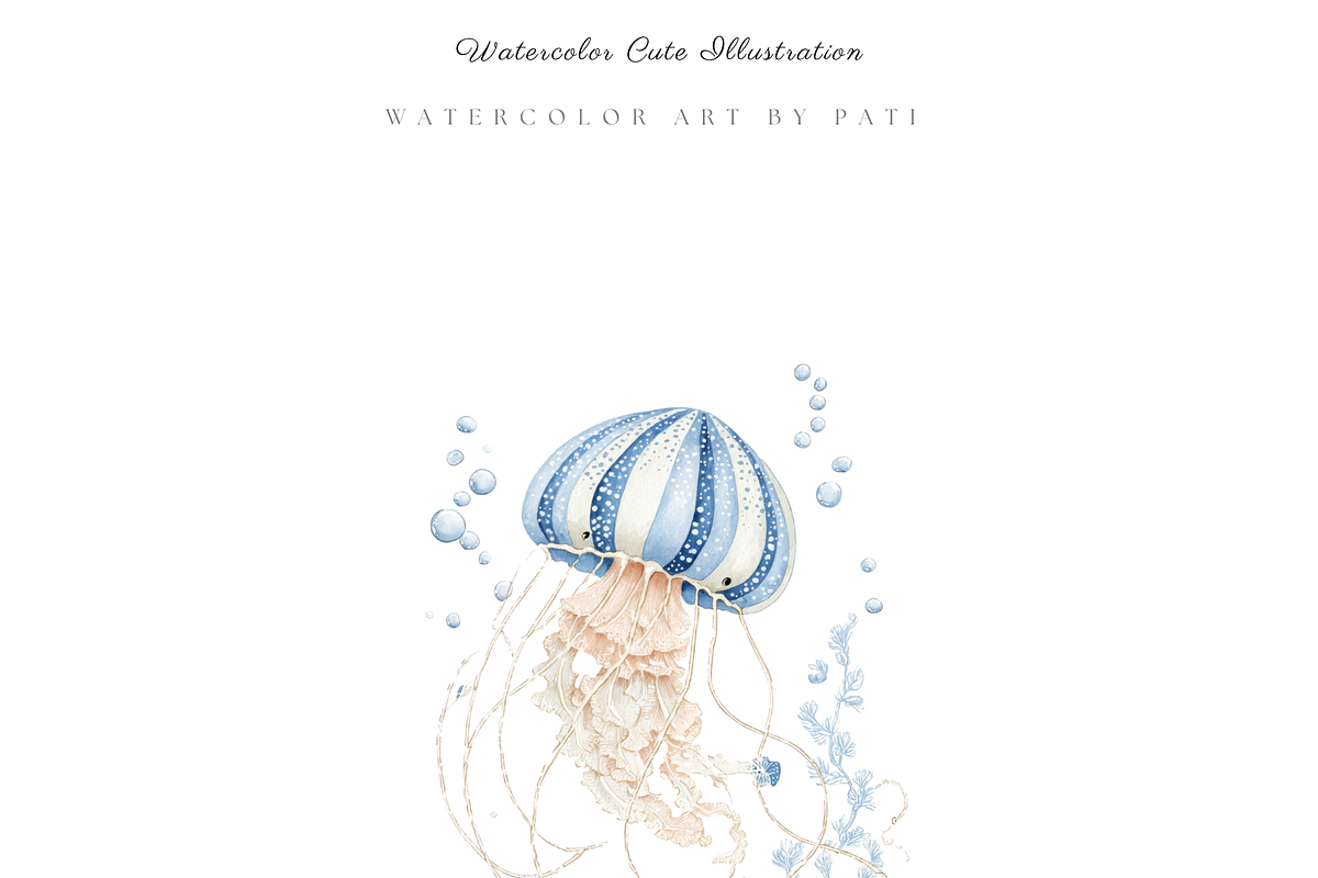 Whale Clipart Set, a Decorative Illustration by Pati Paints (Photo 5 of 10)