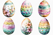 Colorful Easter Eggs Clip Art, an Illustration by Craft Nest (Thumbnail 7 of 8)