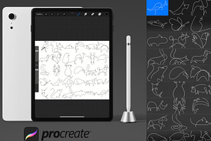 Abstract Animal Line Art Set 1