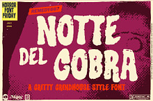 Notte del Cobra - Grindhouse Font
