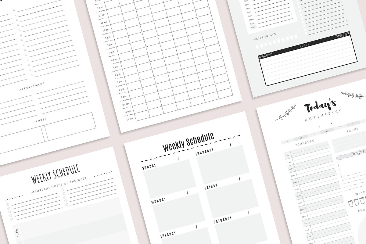 Ultimate Daily & Weekly Planner, a Stationery Template by Amit Debnath (Photo 2 of 8)