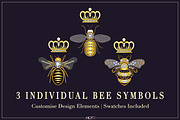 Queen Bees | Vector Pattern, a Pattern Graphic by AALofts Design (Thumbnail 3 of 7)